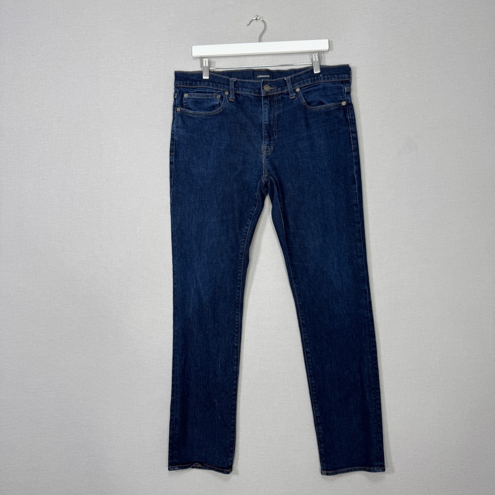 J.Crew 484 Slim Kurabo Jeans Mens 36x34 Blue Dark Wash Japanese Denim Streetwear